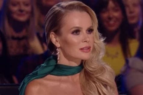 Bgts Amanda Holden Flashes Viewers In Plunging High Slit Dress Very