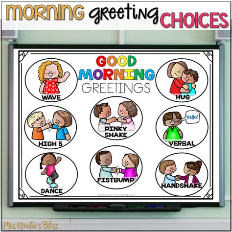 Help Build Classroom Community And Have A Great Day By Creating A Sign Of Morning Greeting