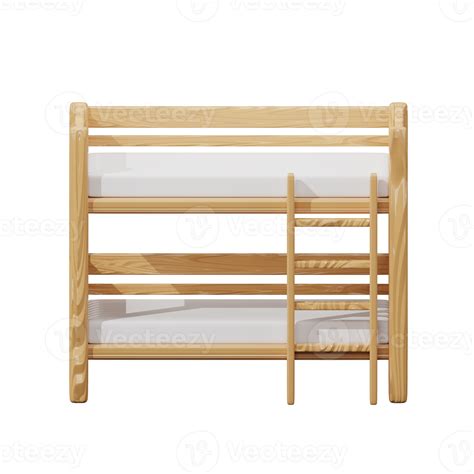 3d Wooden Bunk Bed 19922489 Png