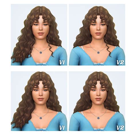 Beatrice By Simstrouble Simstrouble On Patreon Sims 4 Curly Hair