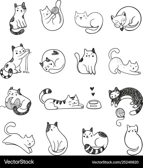 Cat Doodles In 2021 Cute Doodle Doodle Cats Cat Doodles