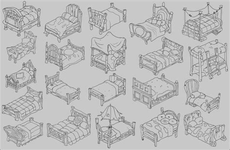 Do A Concept Art Sheet Of Props Assets Objects For Your Game By