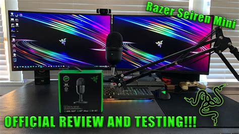 Razer Seiren Mini Microphone Official Review And Testing New 2020 Razer Product Youtube