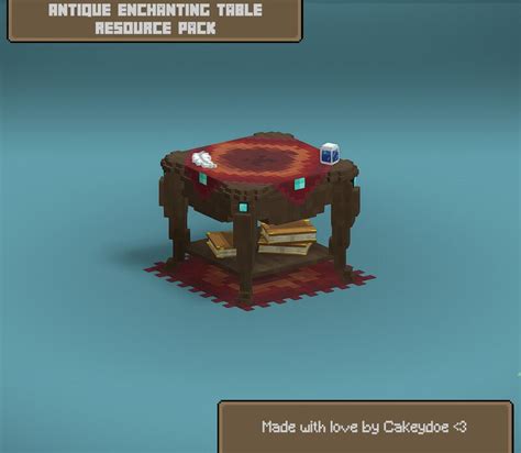 Antique Enchanting Table Minecraft Texture Pack