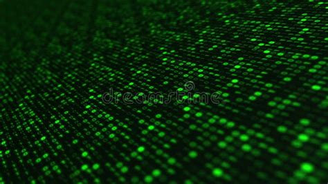 Green Binary Code Data Technology Motion Background Stock Footage