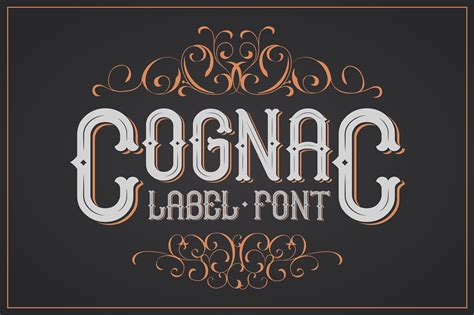 Cognac Font For Label Display Fonts Creative Market