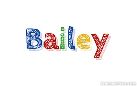 Bailey Лого Бесплатный инструмент для дизайна имени от Flaming Text