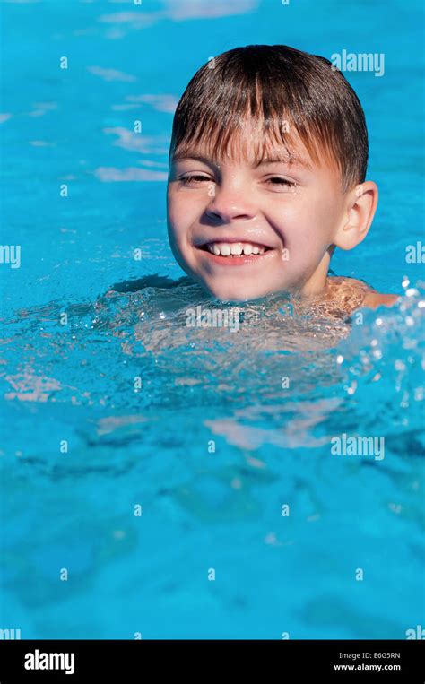 Young Teenage Boy Swimming Pool Hi Res Stock Photography And Images Alamy