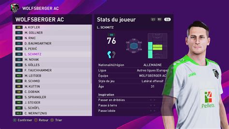 The club competed twenty seasons on the second level of the. PES 2020 WOLFSBERGER AC created players stats - YouTube