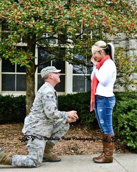 She Said Yes Military Marriage Military Love Military Proposal