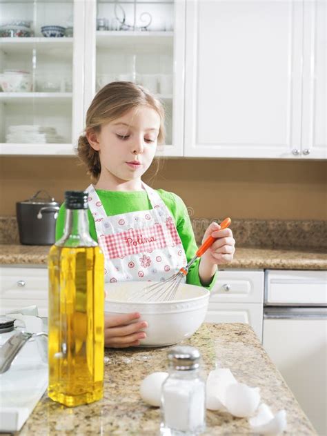 Girl On Kitchen Stock Image Image Of Cook Chef Cute 85681291