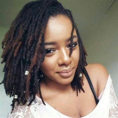 Shoulder Length Dread Hairstyle For Black Women New Natural Hairstyles Faux Locs Hairstyles