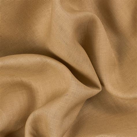 Tan Medium Weight Linen Mood Fabrics Linen Fabric