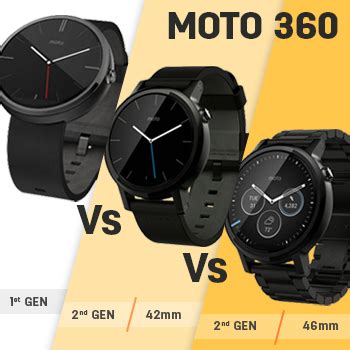 Because facer and watchmaker decide not to support 1st gen smart watches anymore, when you install them on phone the companion app. Motorola Moto 360 (1st gen) vs Moto 360 (2nd gen) 42mm vs ...