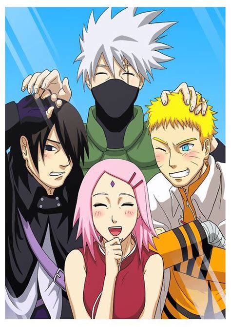 Team 7 All Grown Up Narutoshippuden Naruto Sasuke Sakura Equipe 7