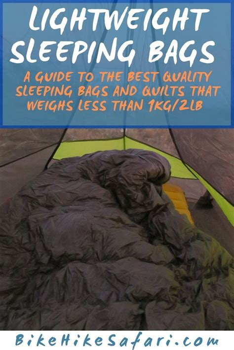 Best Ultralight Lightweight Sleeping Bags