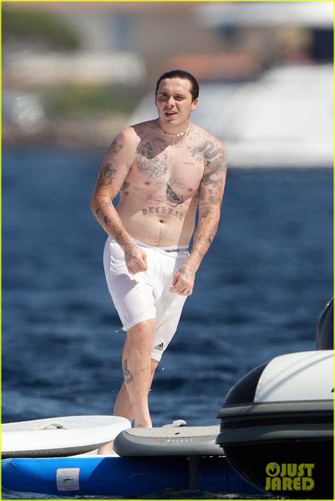 Brooklyn Beckham Plays In The Water During A Trip To Saint Tropez With Nicola Peltz Photo