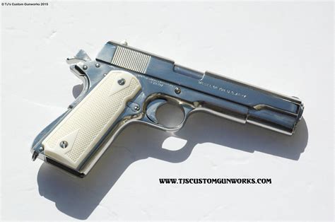 Vintage Colt Us Army 1911a1 In High Polished Nickel