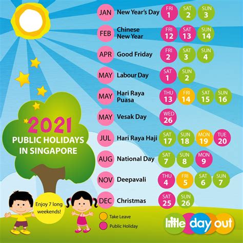 Singapore Calendar With Public Holidays Gambaran