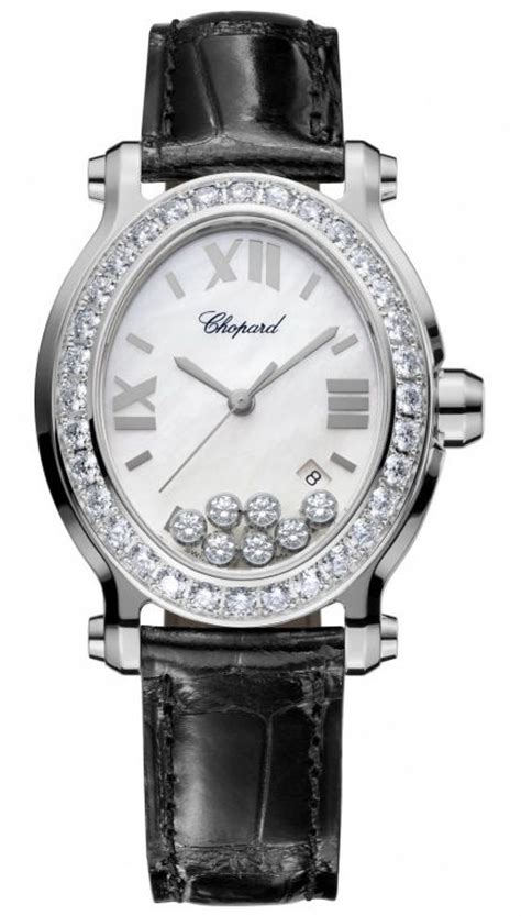 Discover more about the happy sport collection. Chopard 278546-3002 Happy Sport Oval 7 Floating Diamonds ...