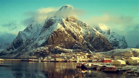 Reine Fjord 1080p 2k 4k Full Hd Wallpapers Backgrounds Free