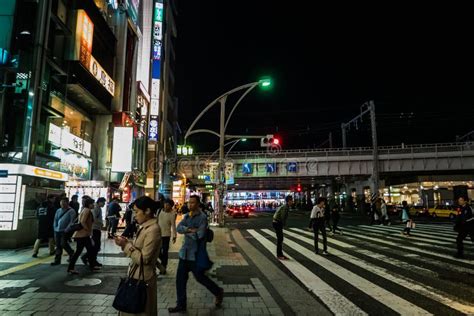 Ueno At Night Editorial Photo Image Of Commercial Japan 76087751