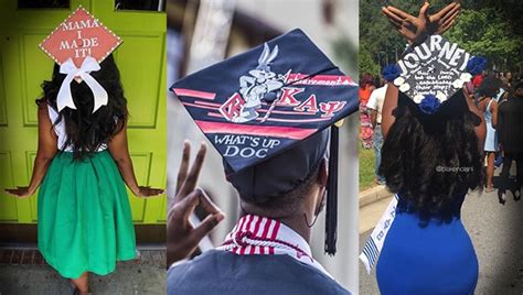 Who is not familiar with the old childhood ponytails hairstyle? 15 Of The Best DIY Graduation Cap Ideas For Black ...