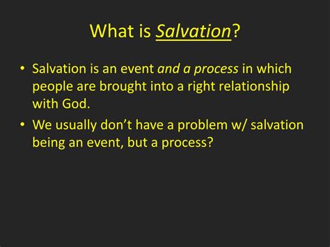 Ppt What Is Salvation Powerpoint Presentation Free Download Id