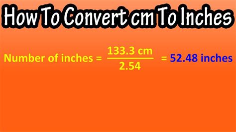 How To Convert Centimeters To Inches Steps With Pictures Vlr Eng Br