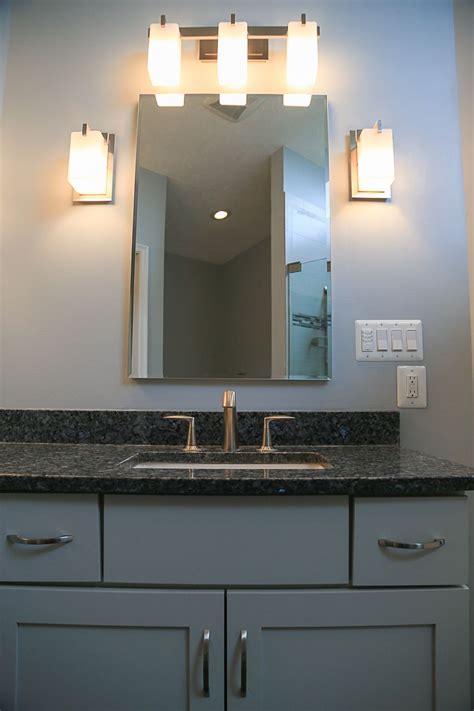 Mirrored Medicine Cabinet Over Vanity Sink Master Bath Remodel