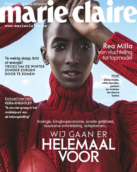 Marie Claire België Cover Januari 2019 Marie Claire Keira Knightley Wit Hemd