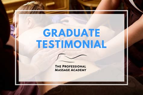 Pma Graduate Testimonial The Professional Massage Academy