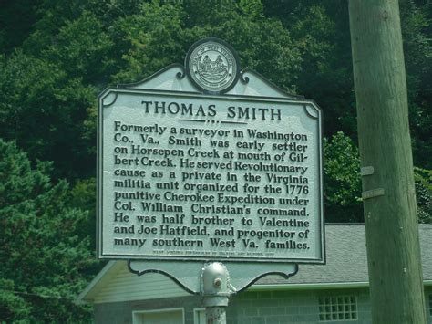 Thomas Smith Historic Marker Us Hwy 52 Near Gilbert Wv Flickr