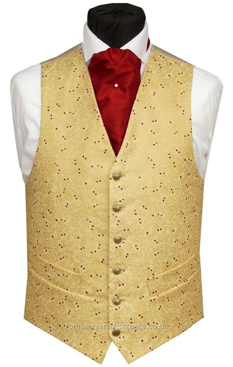 Gold And Red Waistcoat Red Waistcoat Wedding Waistcoats Waistcoat