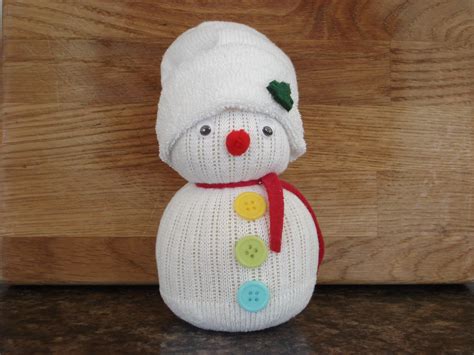 Amazingthis Christmas Snowman Is An Old Sock Filled With Rice Made