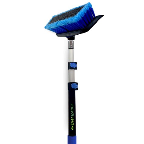 EVERSPROUT 5 To 12 Foot Scrub Brush 20 Foot Reach Built In Rubber