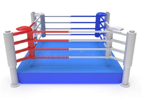 Boxing Ring High Resolution 3d Render Stock Illustration