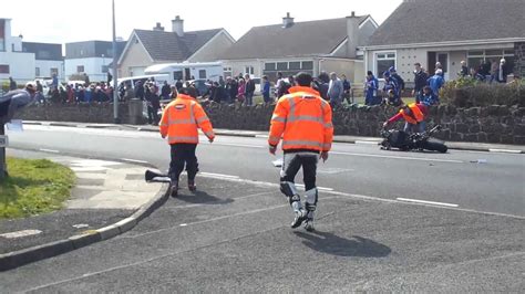 Aftermath Guy Martin 130mph Motorcycle Crash Nw200 2012 Youtube