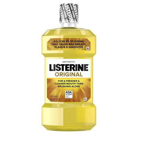 listerine original antiseptic oral care mouthwash 1 l