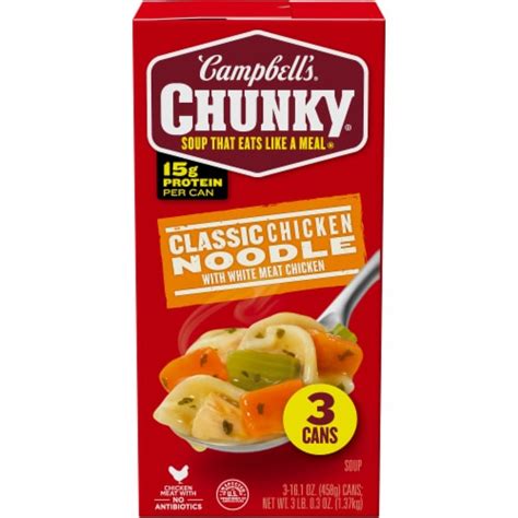 Campbells Chunky Soup Classic Chicken Noodle Soup 3 Pk 161 Oz King Soopers