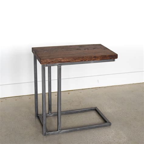 Large Wood Steel C Table What We Make