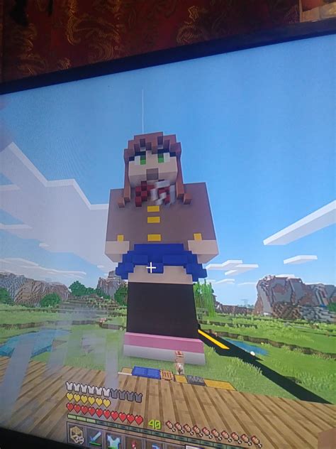 I Made Monika In Minecraft Rjustmonika