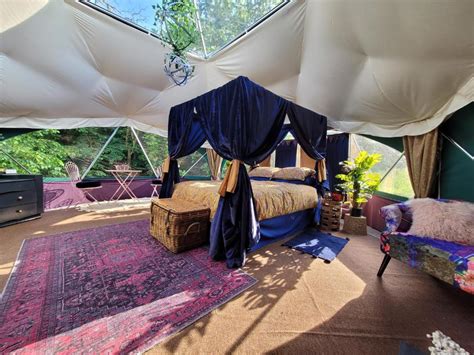 Hideaway Escapes Glamping Luxury Geodesic Dome Or Yurt Caravan Or Rental Tents Something