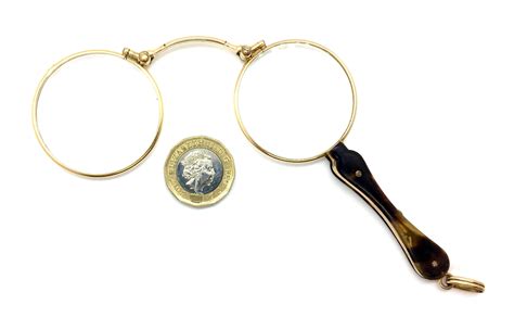 antique victorian 14ct yellow gold opera lorgnette tortoise shell folding glasses etsy uk