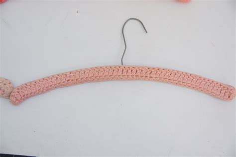 Vintage Crochet Yarn Covered Clothes Hangersretromid Etsy