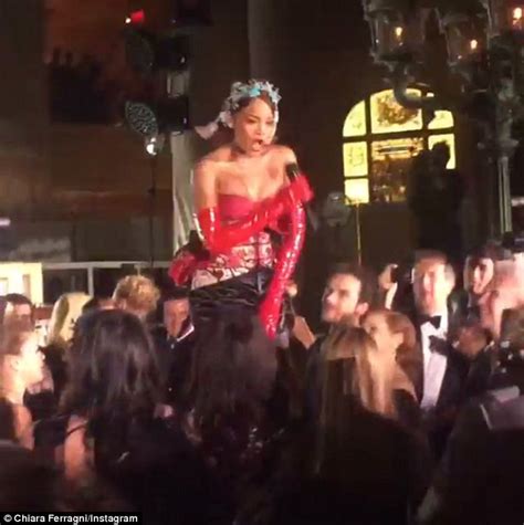 rihanna suffers a double nip slip as she goes braless and displays major sideboob daily mail