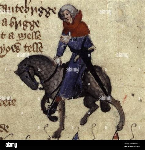 English The Reeve In The Ellesmere Manuscript Of Geoffrey Chaucers