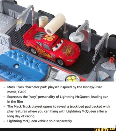 Mack Truck Bachelor Pad Playset Inspired By The Disney Pixar Movie CARS Expresses The Racy