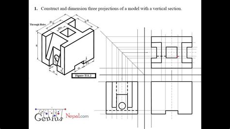 Engineering Drawing Tutorialsisometric Drawing With F