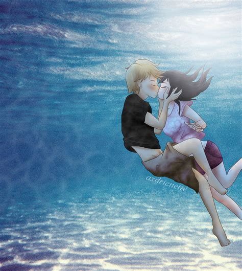 Percabeth Au Adrienette Underwater Kiss By Axdrienette On Deviantart